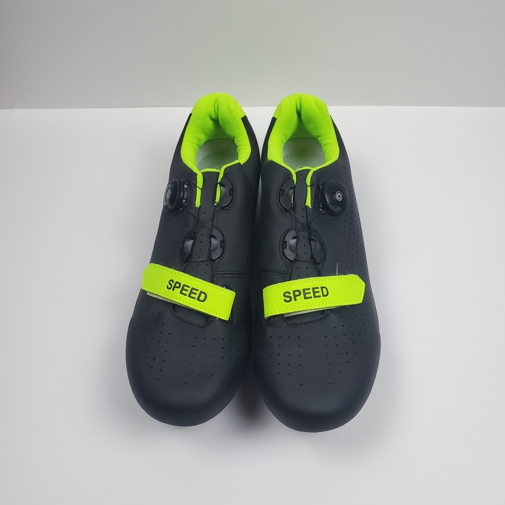Speed Cycling Shoes Mens US 13 EU 47 Black Green BOA Road Bike Clipless Pro